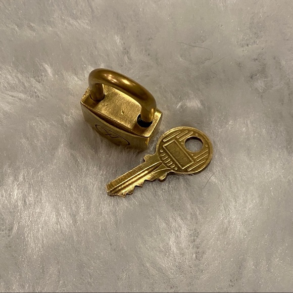 Vintage Authentic LOUIS VUITTON Lock/Key Set #219 - Picture 3 of 7